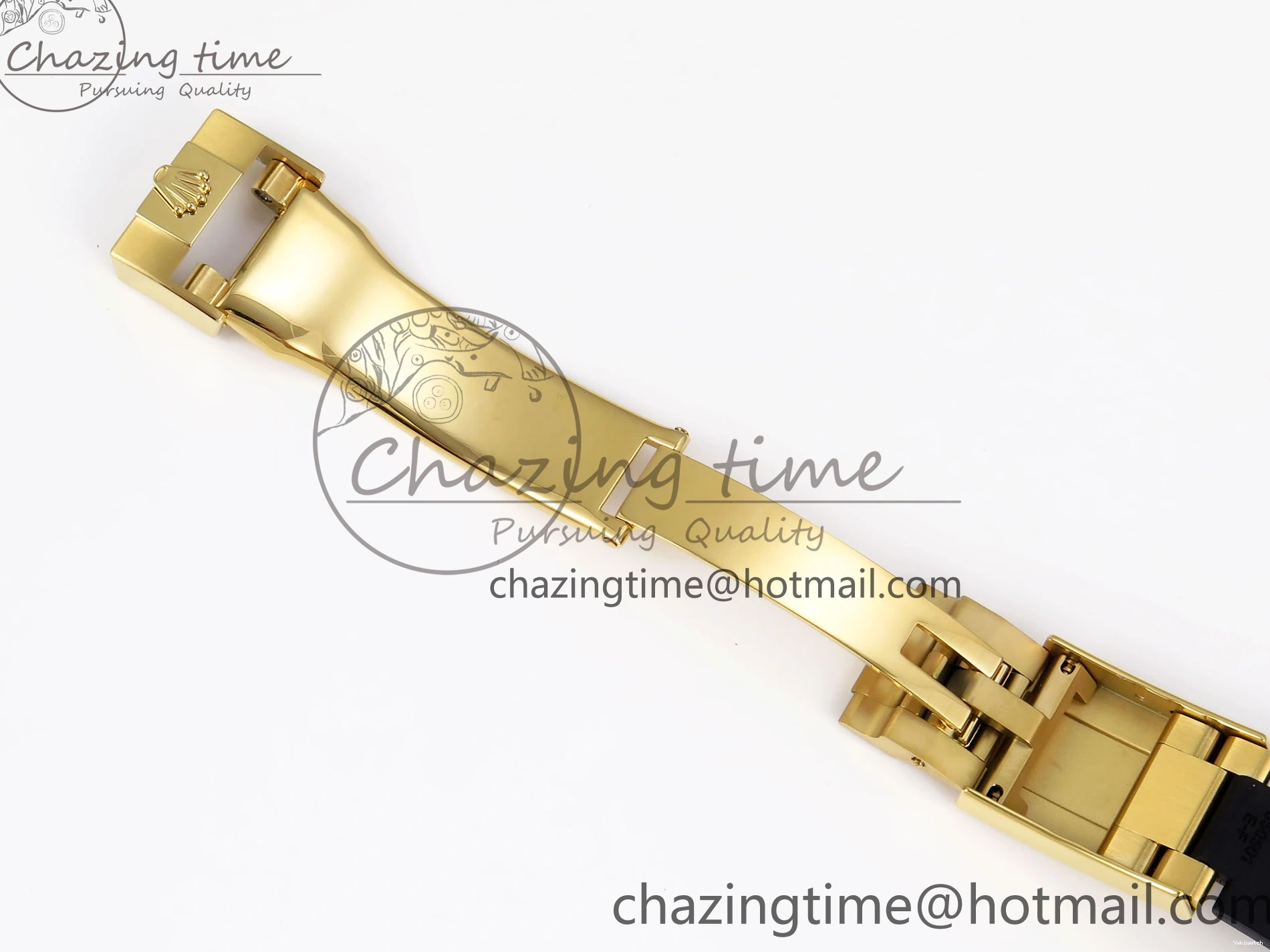 EDITION DAYTONA STRAP 116518 DIAL 1:1 YG BLACK RUBBER APSF ON SH4130 BEST OYSTERFLEX 0426